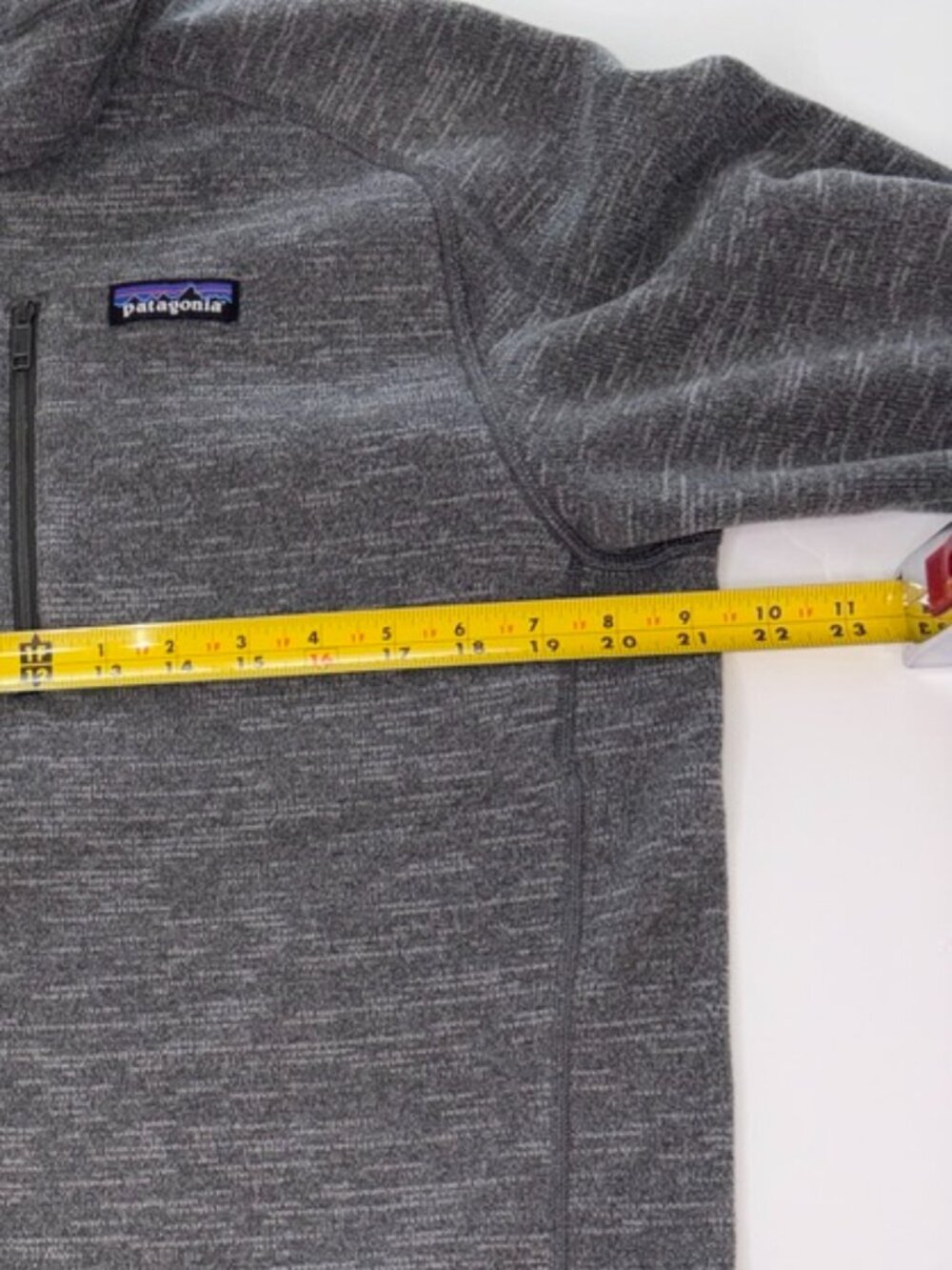 Patagonia Men's Better Sweater Quarter Zip Pullover Heathered Gray size Medium - Picture 5 of 7